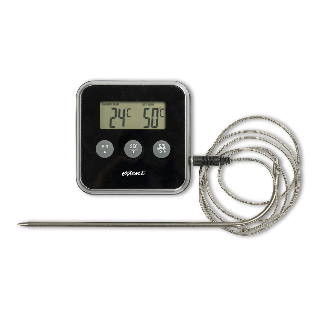 Exxent Digital stektermometer, timer