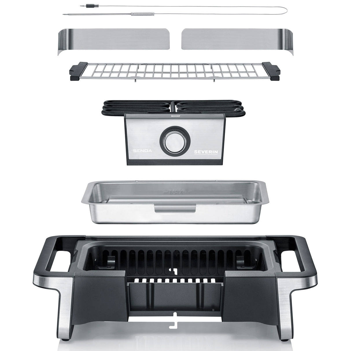 Severin Elgrill bord 500°C PG8113 VO GTS Senoa Boost
