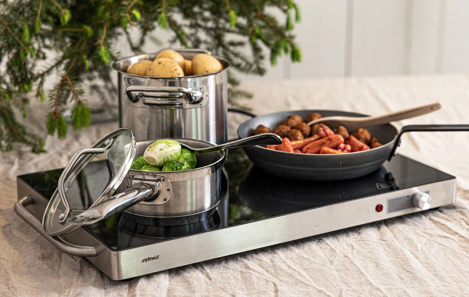 Exxent Värmehäll, rostfritt