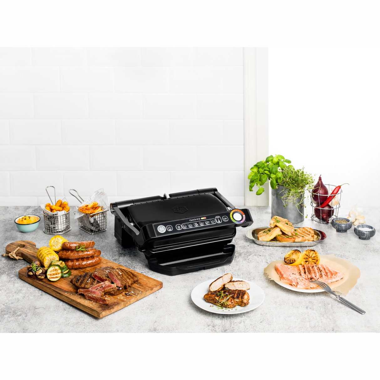OBH Nordica Optigrill+ Black with Tray