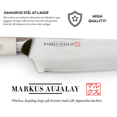 Markus Aujalay Kock och Skalknivset Japansk Damaskus 2-delar