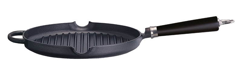Ronneby Bruk Grillpanna rund, hällpipar Bok Svart 28 cm