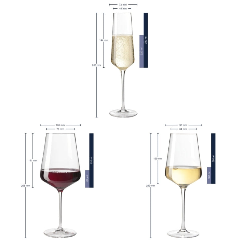 Leonardo PUCCINI Vinglas & Champagneglas 12-pack