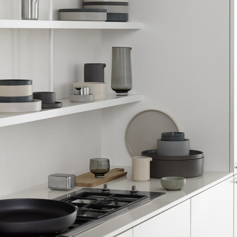 Blomus Pilar Tallrik Ø10 cm Glaserad Keramik Pewter