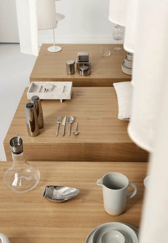 Blomus Stella Salladsbestick 28 cm Champagne