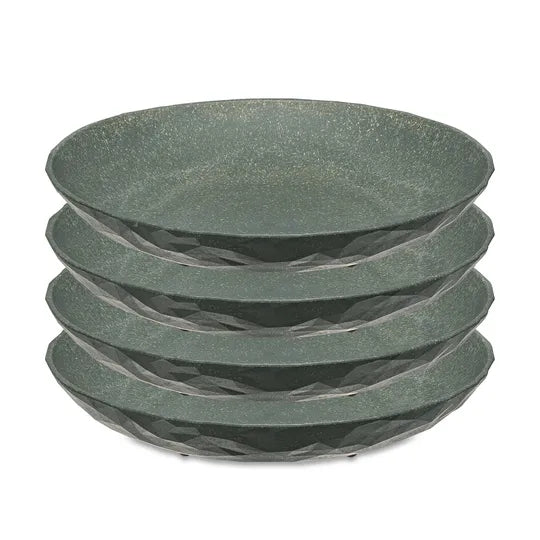 Koziol Club Tallrik 22 cm Mörkgrå 4-pack