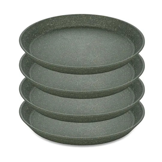 Koziol Connect Tallrik 20,5 cm Mörkgrå 4-pack