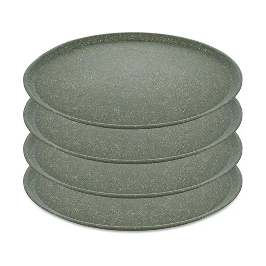 Koziol Connect Tallrik 25,5 cm Mörkgrå 4-pack