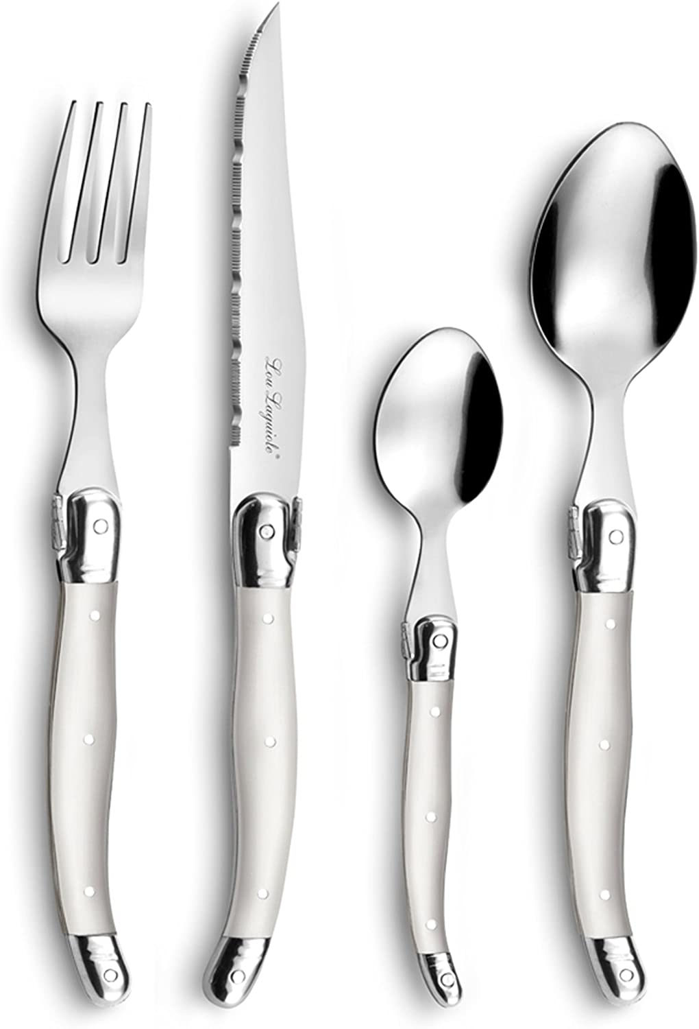 Lou Laguiole Tradition Bestickset 24 dels Pearl