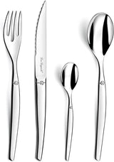 Lou Laguiole Jet Bestickset 24 dels Mirror