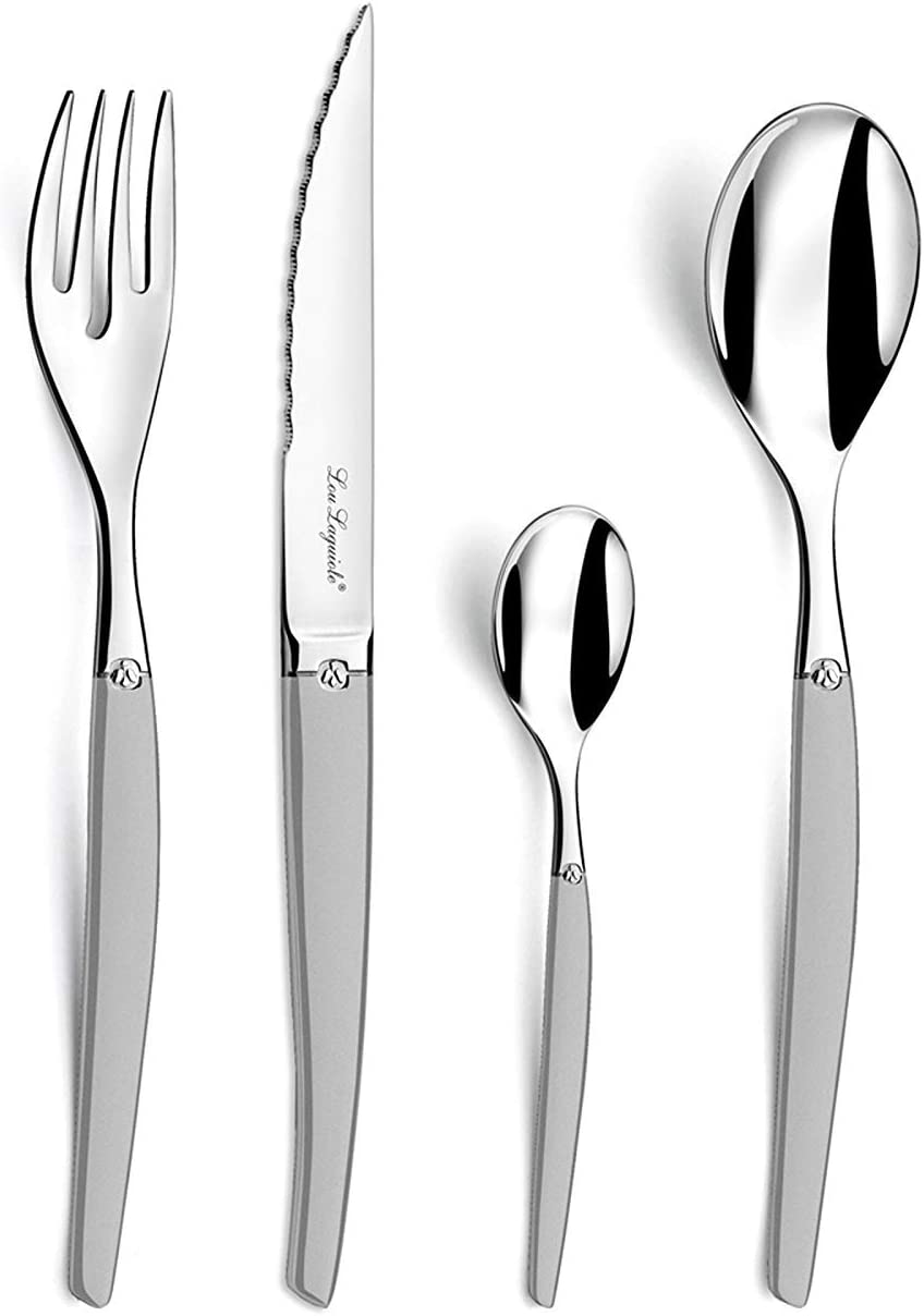 Lou Laguiole Jet Bestickset 24 dels Satin