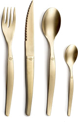 Lou Laguiole Jet Bestickset 16 dels stonewash champagne
