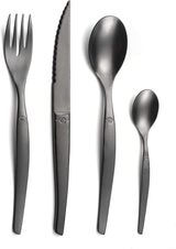 Lou Laguiole Jet Bestickset 16 dels stonewash svart