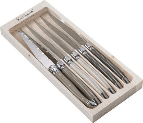 Lou Laguiole Tradition Grillknivar 6-p Mix i presentförpackning