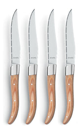 Amefa Grillkniv Royal Steak 4-p Natural i träbox