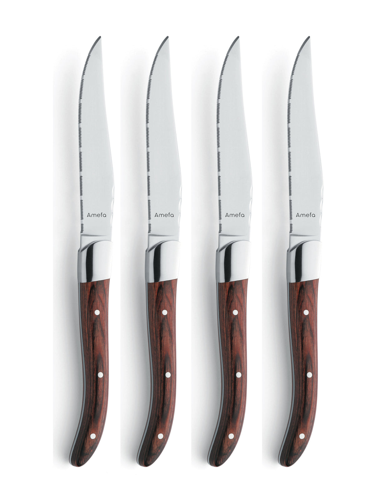 Amefa Grillkniv Royal Steak 4-p Brown i träbox