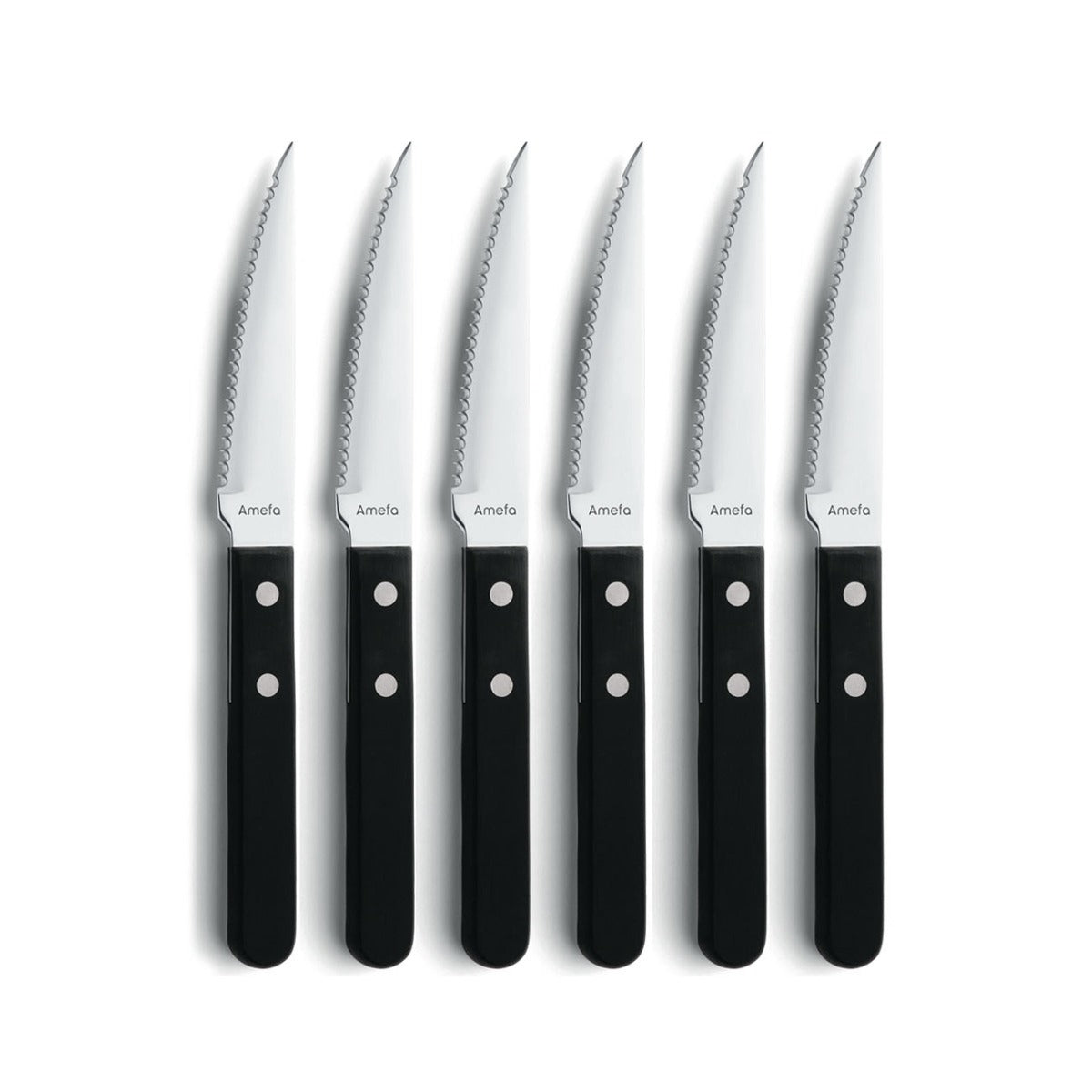 Amefa Grillkniv Pizza 6-p svart