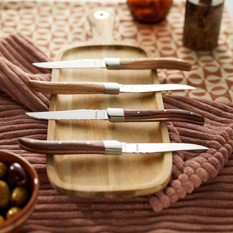 Amefa Grillkniv Royal Steak 4-p Brown i träbox