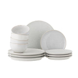 Bloomingville Addison porslinsset, vit, stengods