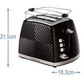 Russell Hobbs Brödrost Svart Groove 2S Toast 26390-56