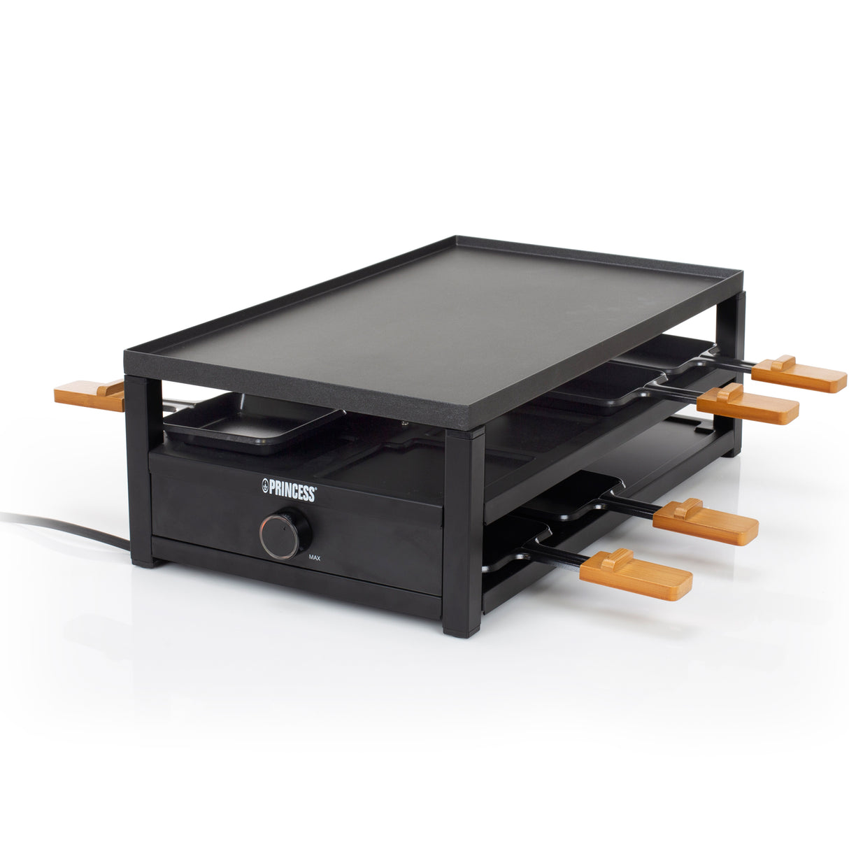 Princess Raclette 162655 Black Steel Raclette för 8pers.