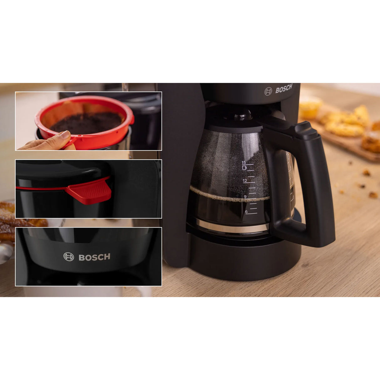 Bosch Kaffebryggare My Moment Svart TKA3M133 1200W