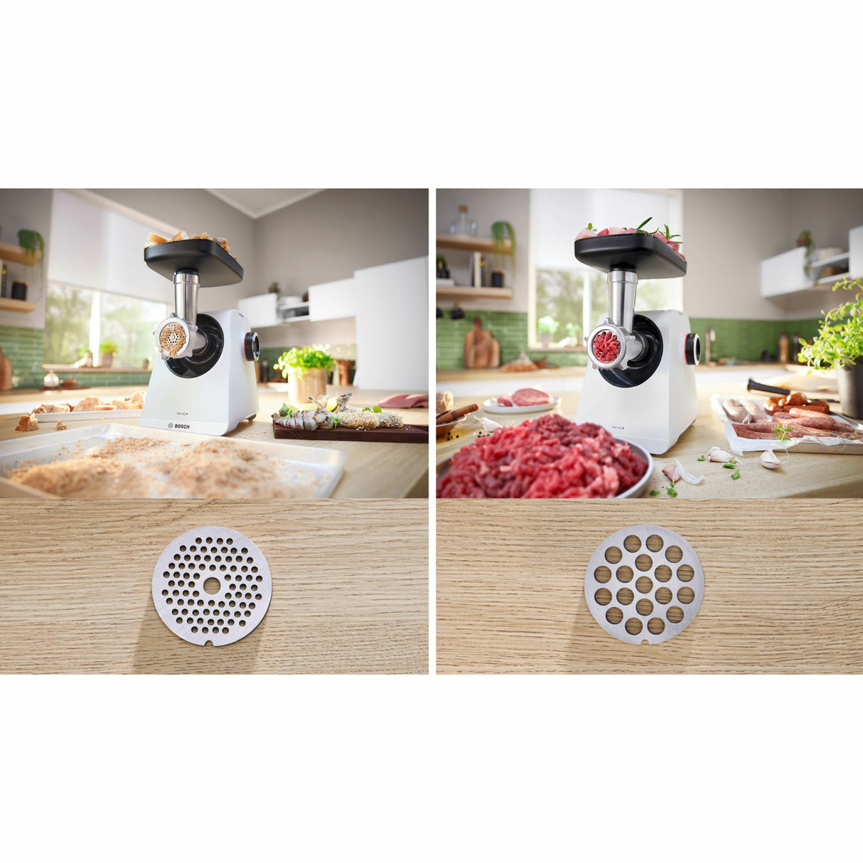 Bosch Köttkvarn MFWS420W 1300W Rostfri Kvarn