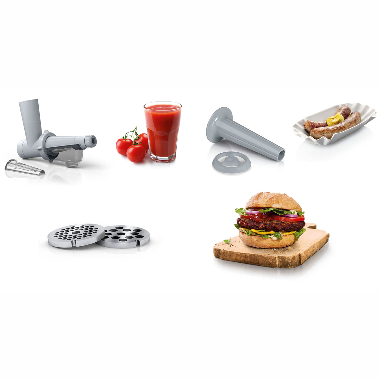 Bosch Köttkvarn MFW2515W 1500W Inkl frukt & juice press