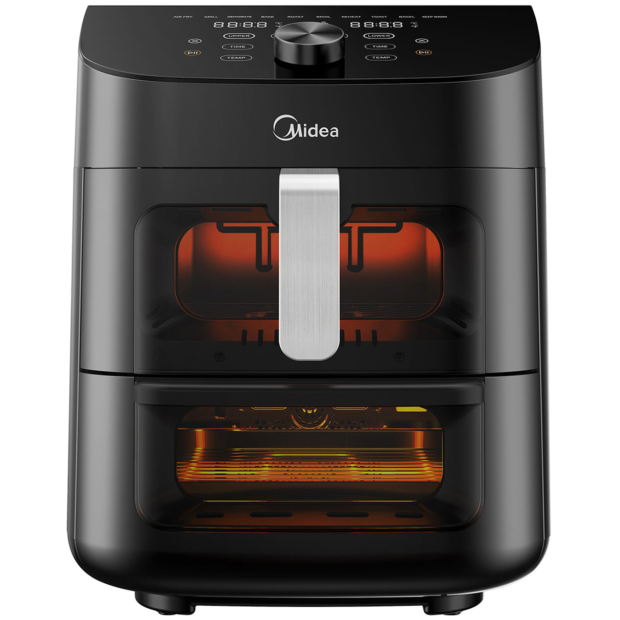 Midea Airfryer 2 i 1 Kombination med Ugn 6,4 + 4,4 Liter