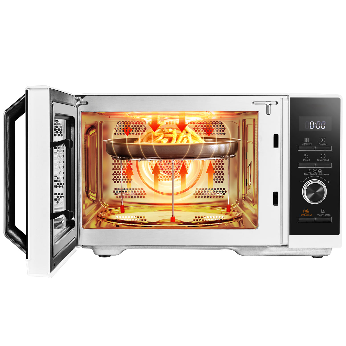 Toshiba Mikrovågsugn 26L, 3 i 1 Grill/Airfryer 900/1000/2100W