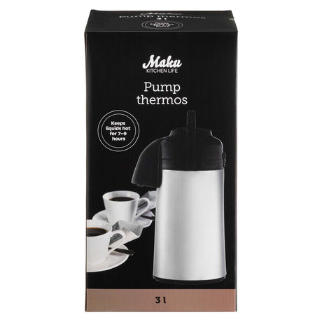 Maku Pumptermos Stål 3 L