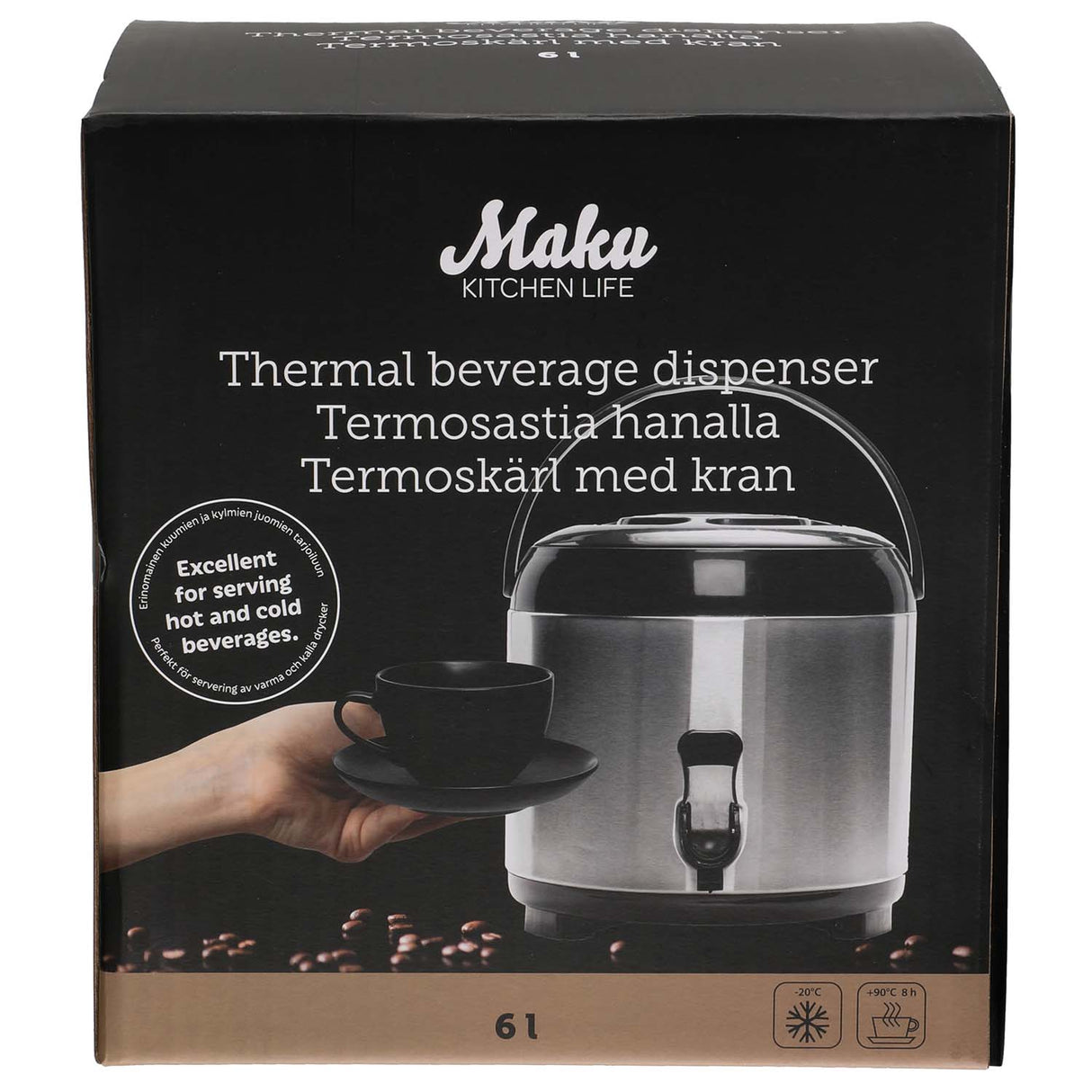 Maku Termosbehållare med kran 6 L