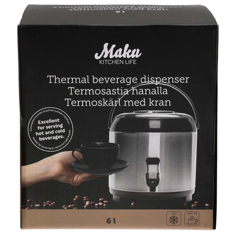Maku Termosbehållare med kran 6 L