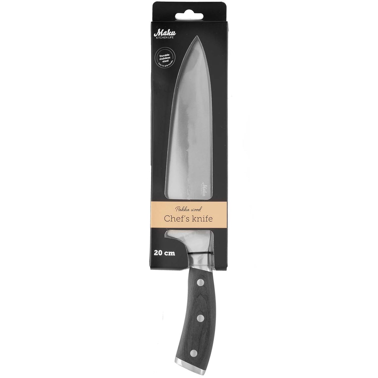 Maku Pakka wood kockkniv 20 cm