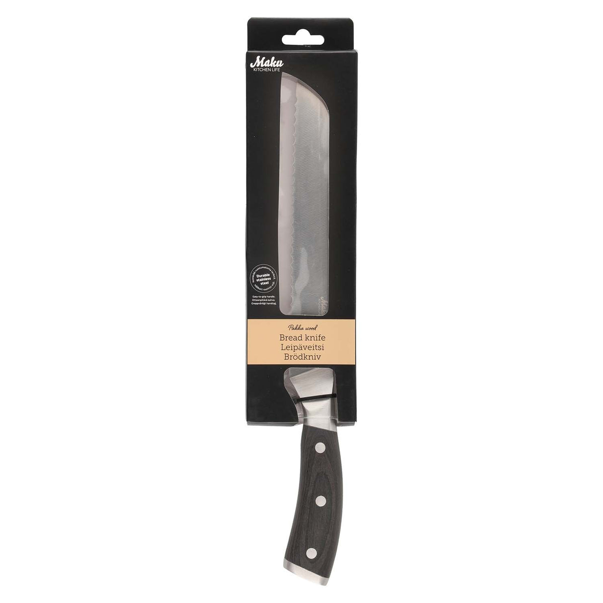 Maku Pakka wood brödkniv 20 cm