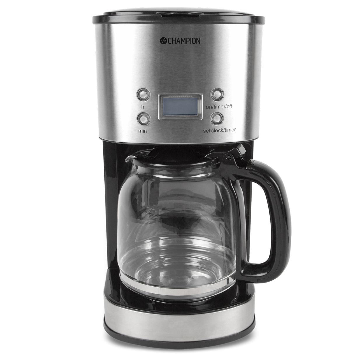 Champion Kaffebryggare Digital 12-koppar/1,5L KB210 Rostfri