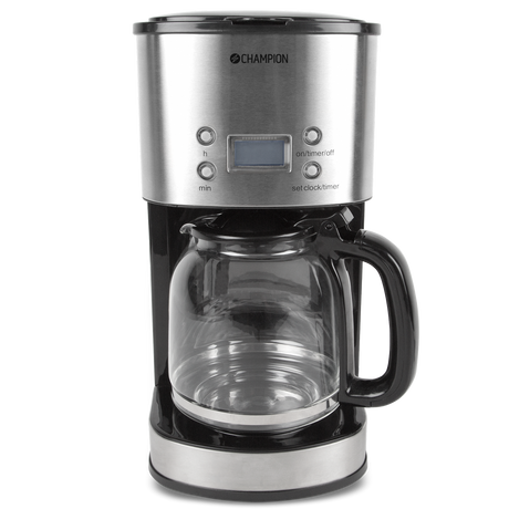Champion Kaffebryggare Digital 12-koppar/1,5L KB210 Rostfri