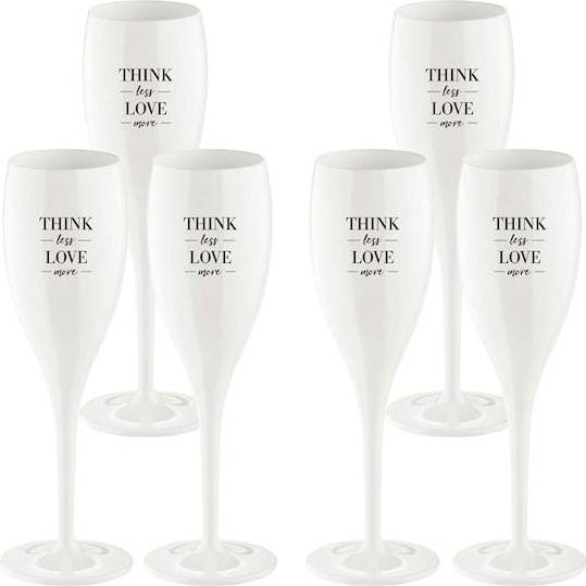 Koziol Cheers No.1 Champagneglas 10 cl Save Water Drink Champagne 6-pack