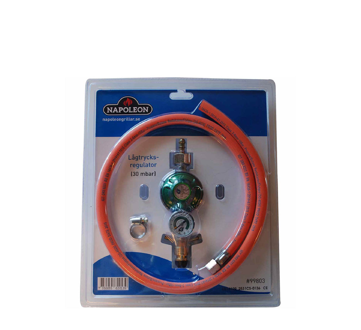 Napoleon Regulator inkl. manometer slang