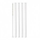 Leonardo Sugrör Glas 4-pack + Borste