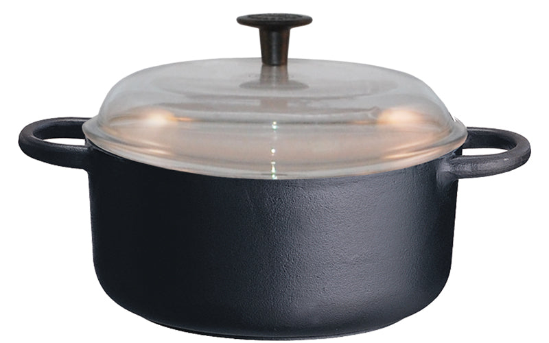 Ronneby Bruk Rund gryta 4 ltr, glaslock