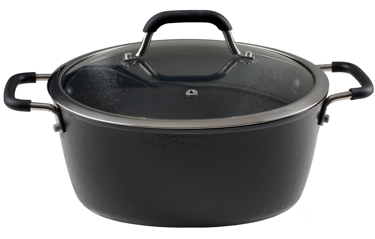 Ronneby Bruk Stekgryta 7 l, med glaslock 28 cm