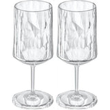 Koziol Club No. 21 Vinglas Plast 250 ml Crystal Clear 2-pack